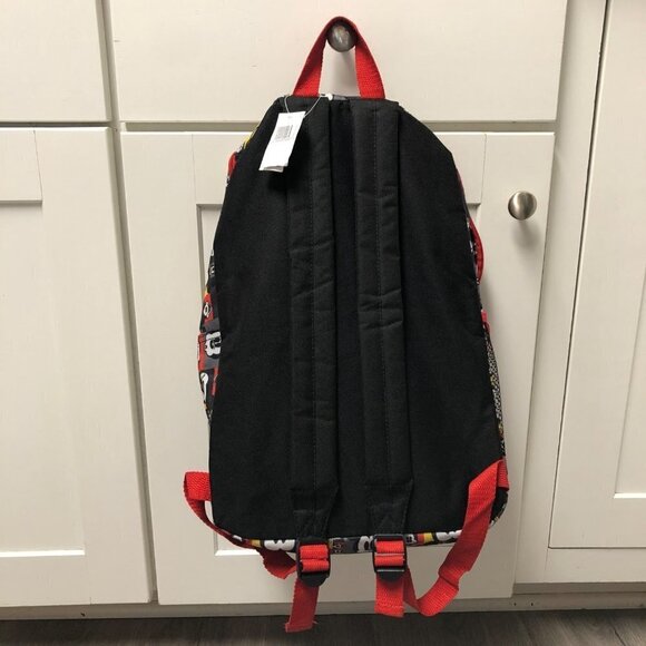 NWT Walt Disney World Backpack Mickey Mouse Black Red Yellow School Bookbag Bag main image 9